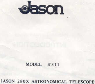 jason 313 telescope manual